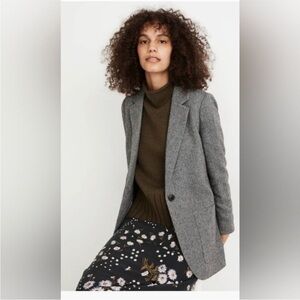 NWOT Madewell Herringbone Larsen Blazer M